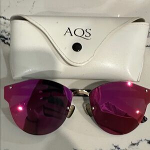 AQS Sunglasses with Pink/Fuchsia Lenses